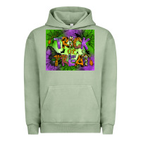 Pigment Oil Green trick or treat mouse pad Urban Hoodie - BundleAndBundleShop