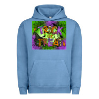 Pigment Pebble Blue trick or treat mouse pad Urban Hoodie - BundleAndBundleShop