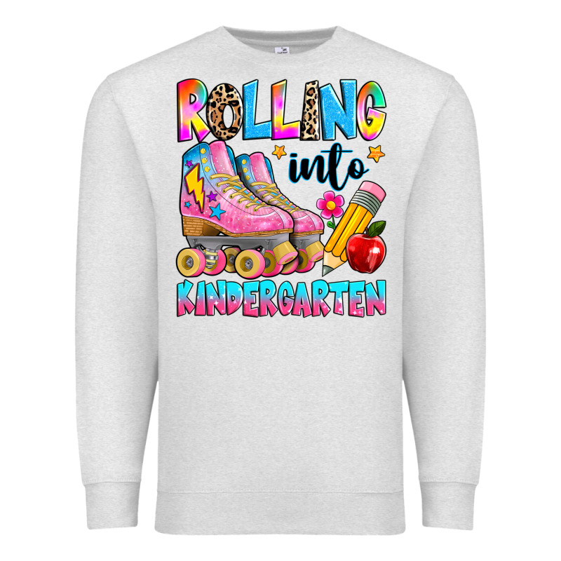 Rolling Into Kindergarten Grade Premium Sweatshirt by texasbilliewilder | Teevron