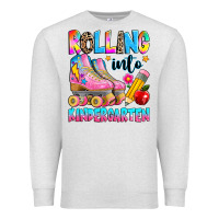 Oatmeal Heather rolling into kindergarten grade Premium Sweatshirt - texasbilliewilder