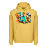 Antique Gold emt with fall Premium Hoodie - AdoDesignShop
