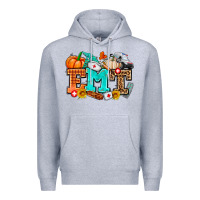 Heather Grey emt with fall Premium Hoodie - AdoDesignShop