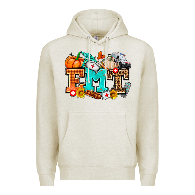 Emt With Fall Premium Hoodie by AdoDesignShop | Teevron