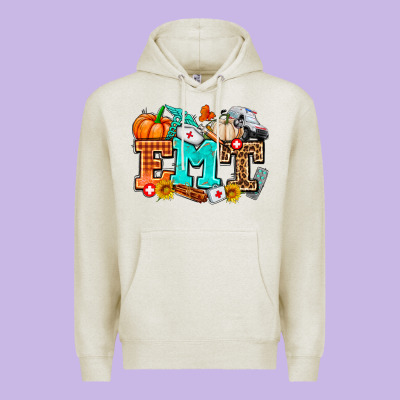 Emt With Fall Premium Hoodie Designed By Adodesignshop