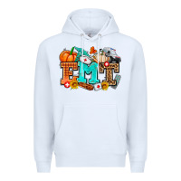 White emt with fall Premium Hoodie - AdoDesignShop