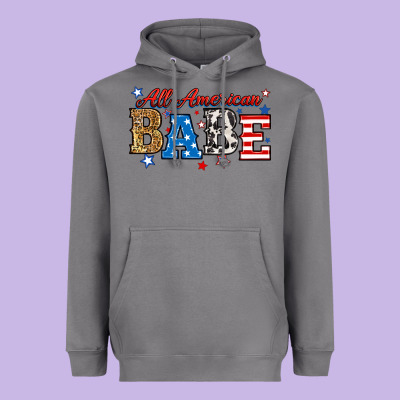 Heavyweight Hoodie all american babe