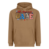 Toasted Coconut all american babe Heavyweight Hoodie - RanaPortraitStore