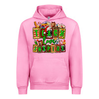 Fuchsia Pink teach love inspire with Christmas and teacher elements Urban Hoodie - AdoDesignShop