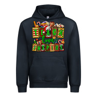 Navy teach love inspire with Christmas and teacher elements Urban Hoodie - AdoDesignShop