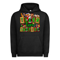 Pigment Black teach love inspire with Christmas and teacher elements Urban Hoodie - AdoDesignShop