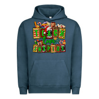 Pigment Midnight Navy teach love inspire with Christmas and teacher elements Urban Hoodie - AdoDesignShop