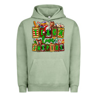 Pigment Oil Green teach love inspire with Christmas and teacher elements Urban Hoodie - AdoDesignShop