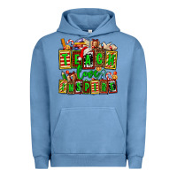 Pigment Pebble Blue teach love inspire with Christmas and teacher elements Urban Hoodie - AdoDesignShop