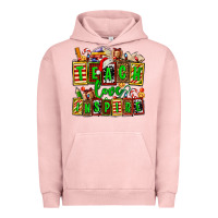 Pigment Salmon teach love inspire with Christmas and teacher elements Urban Hoodie - AdoDesignShop