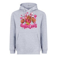 Heather Grey galentines afro girl sneakers Heavyweight Hoodie - RanaPortraitStore
