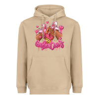 Mushroom galentines afro girl sneakers Heavyweight Hoodie - RanaPortraitStore