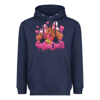 Navy galentines afro girl sneakers Heavyweight Hoodie - RanaPortraitStore