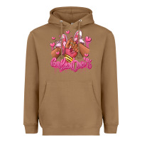 Toasted Coconut galentines afro girl sneakers Heavyweight Hoodie - RanaPortraitStore
