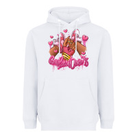 White galentines afro girl sneakers Heavyweight Hoodie - RanaPortraitStore