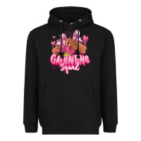 Black galentine squad afro girl sneakers Heavyweight Hoodie - RanaPortraitStore