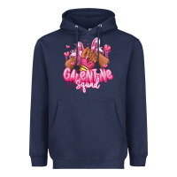 Navy galentine squad afro girl sneakers Heavyweight Hoodie - RanaPortraitStore