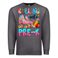 Charcoal Heather rolling into pre k grade Premium Sweatshirt - texasbilliewilder