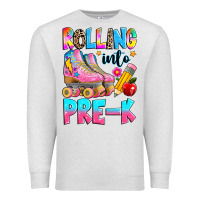 Oatmeal Heather rolling into pre k grade Premium Sweatshirt - texasbilliewilder