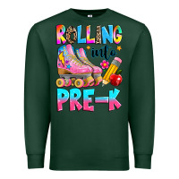 Sports Green rolling into pre k grade Premium Sweatshirt - texasbilliewilder