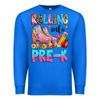 True Royal rolling into pre k grade Premium Sweatshirt - texasbilliewilder