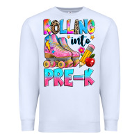 White rolling into pre k grade Premium Sweatshirt - texasbilliewilder