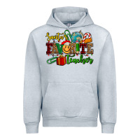 Heather Grey santa's favorite teacher Urban Hoodie - AdoDesignShop