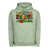 Pigment Oil Green santa's favorite teacher Urban Hoodie - AdoDesignShop