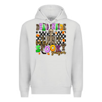 Dove Grey dead inside but its spooky season Premium Hoodie - AdoDesignShop