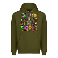 Army Green dead inside but its spooky season Premium Hoodie - AdoDesignShop