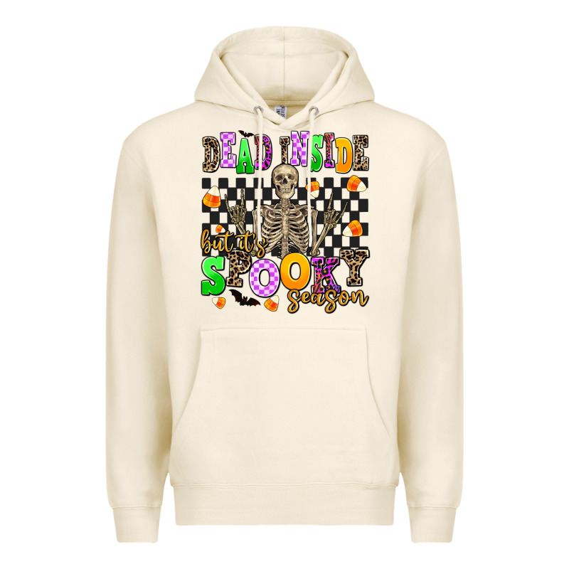 Dead Inside But Its Spooky Season Premium Hoodie by AdoDesignShop | Teevron
