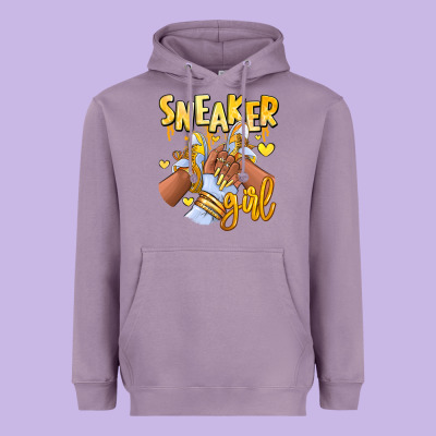 Heavyweight Hoodie yellow sneaker girl afro woman