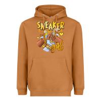 Meerkat yellow sneaker girl afro woman Heavyweight Hoodie - RanaPortraitStore