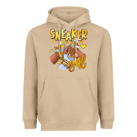 Mushroom yellow sneaker girl afro woman Heavyweight Hoodie - RanaPortraitStore
