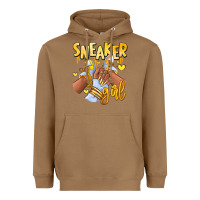 Toasted Coconut yellow sneaker girl afro woman Heavyweight Hoodie - RanaPortraitStore