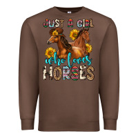 Chestnut just a girl who loves horses Premium Sweatshirt - Zillion Design Studio