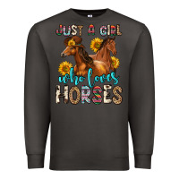Smoke just a girl who loves horses Premium Sweatshirt - Zillion Design Studio