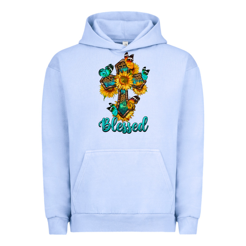 Cross With Butterfly Blessed Urban Hoodie by BundleAndBundleShop | Teevron