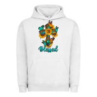Pigment Lunar Rock cross with butterfly blessed Urban Hoodie - BundleAndBundleShop