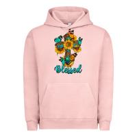 Pigment Salmon cross with butterfly blessed Urban Hoodie - BundleAndBundleShop