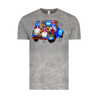 Cloud Rock american flag gnomes truck sunflowers star leopard Vintage Tee - Artiststas