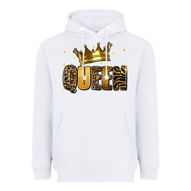 Queen Glitter Heavyweight Hoodie by RanaPortraitStore | Teevron
