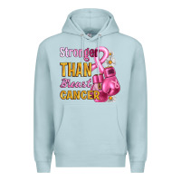 Blue Mist Stronger than breast cancer Premium Hoodie - Artiststas