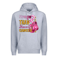 Heather Grey Stronger than breast cancer Premium Hoodie - Artiststas