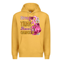 Mustard Stronger than breast cancer Premium Hoodie - Artiststas
