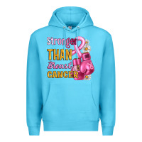 Ocean Blue Stronger than breast cancer Premium Hoodie - Artiststas
